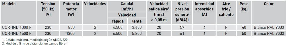 Características técnicas